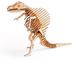 3D пазл из дерева с красками в наборе  300-06  Спинозавр