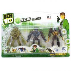 Ben10  3 светящиеся фигурки  5 серии - Амфибия+Робот+ Гумангозавр