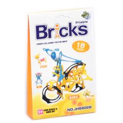 Bricks  Цветной конструктор-трансформер (18 деталей)